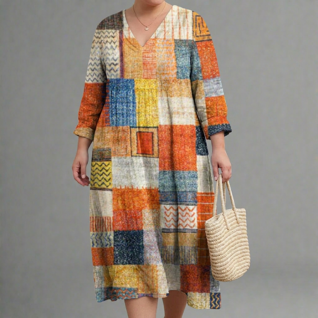 LAISA | ELEGANTE GEOMETRISCHE JURK