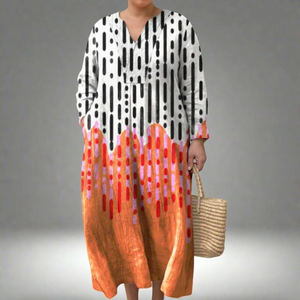 CORALINE | ELEGANTE GEOMETRISCHE JURK
