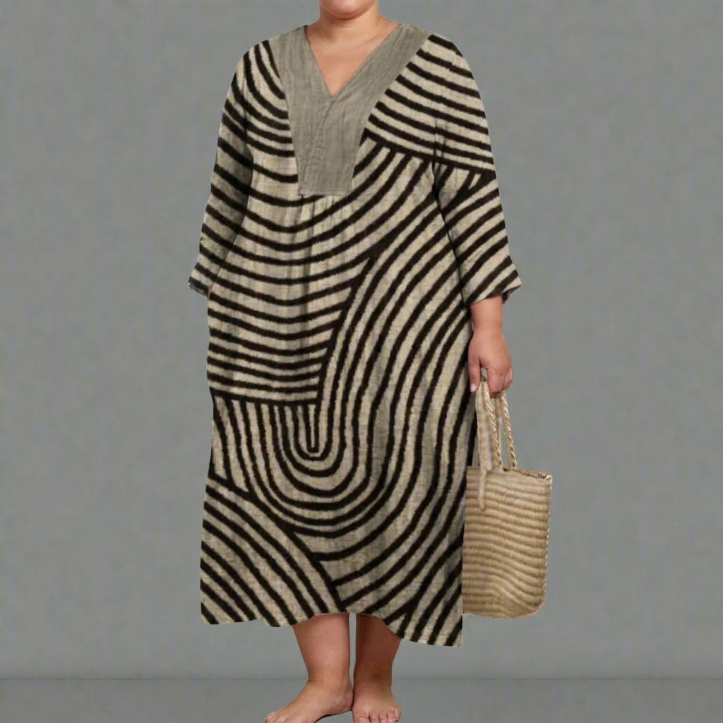 EIRA | ELEGANTE GEOMETRISCHE JURK