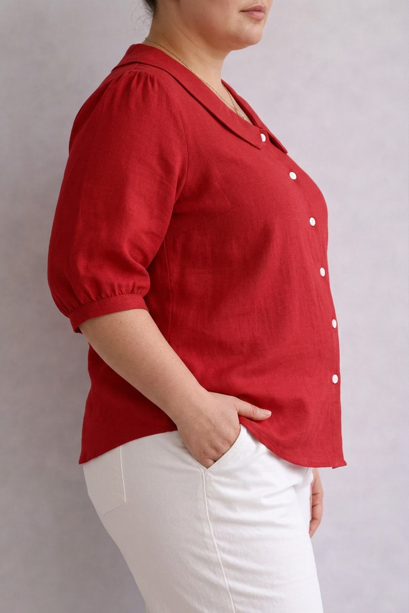 Vera | Blouse met Kraag