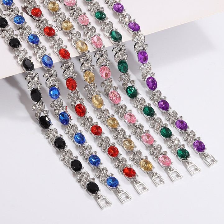Katya Valethyst Armband | Wit Goud