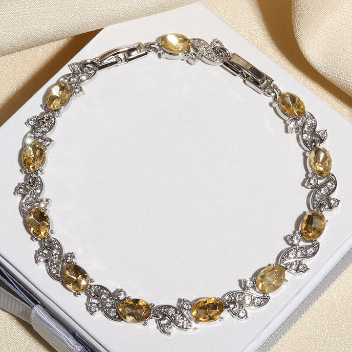 Katya Valethyst Armband | Wit Goud