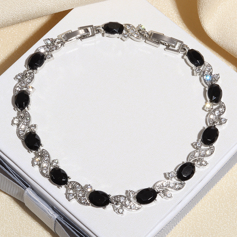Katya Valethyst Armband | Wit Goud