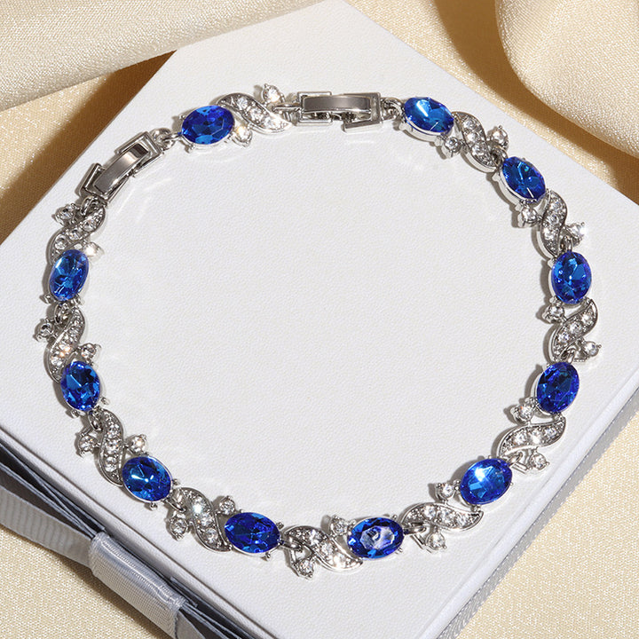 Katya Valethyst Armband | Wit Goud