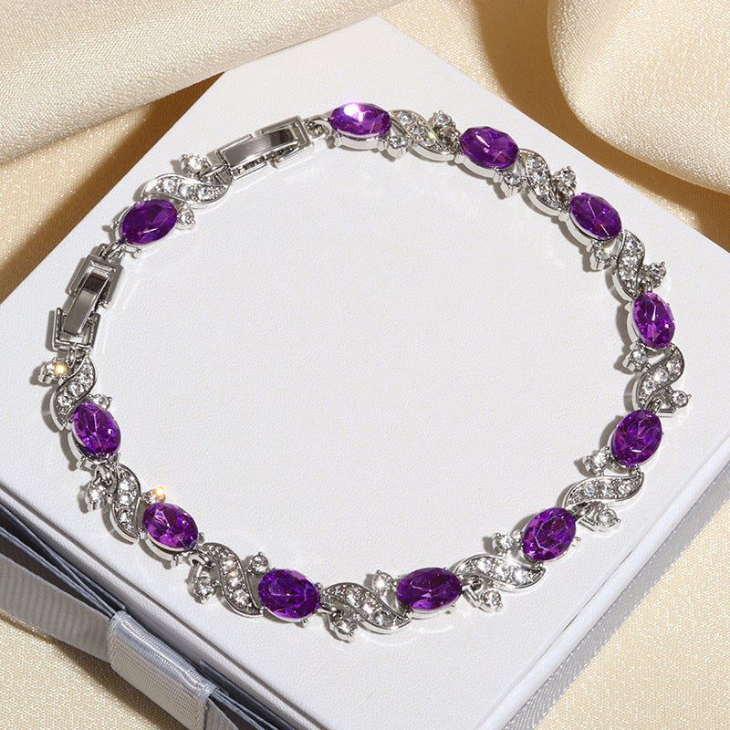 Katya Valethyst Armband | Wit Goud