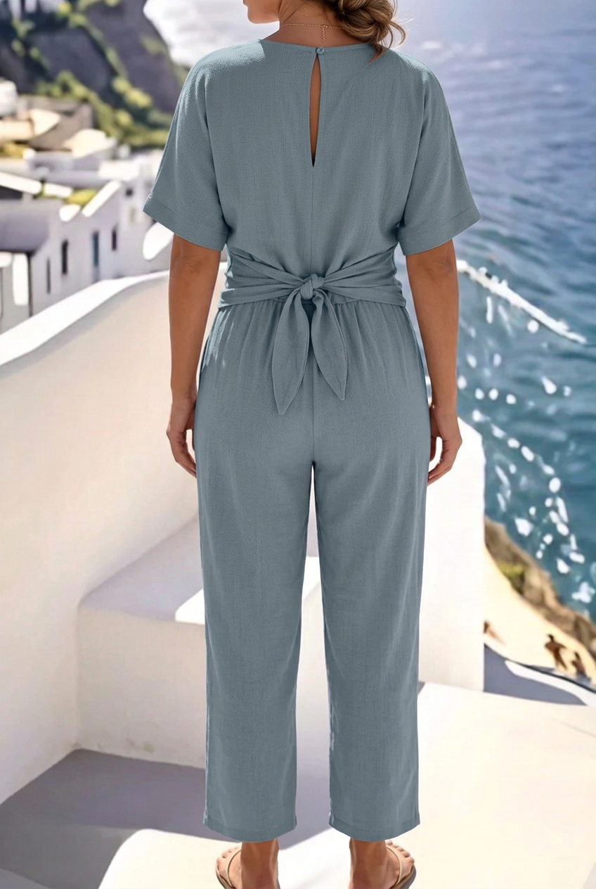 Romy | Pure Coastal Wrap Jumpsuit