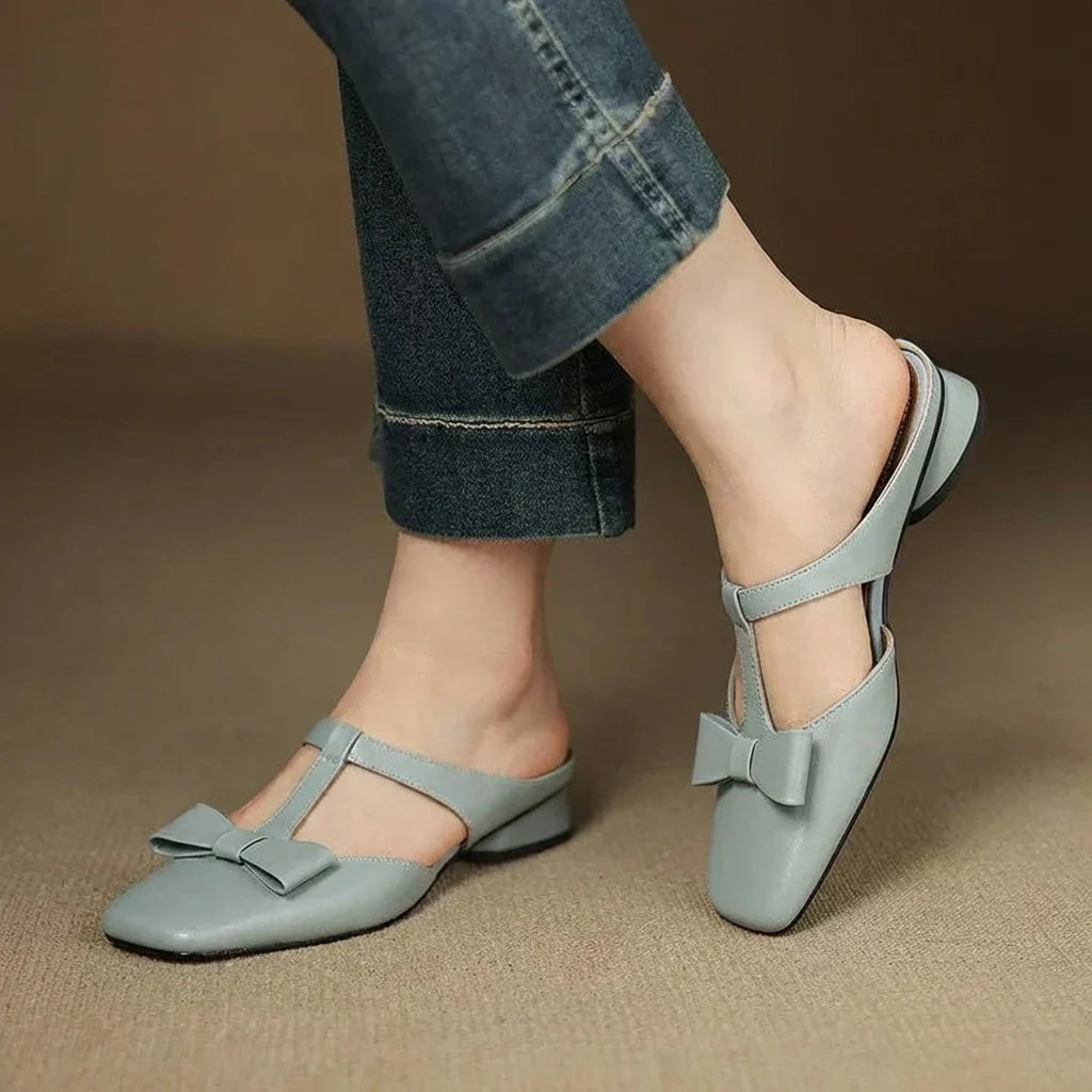 Ula | Vierkante Teen Slippers