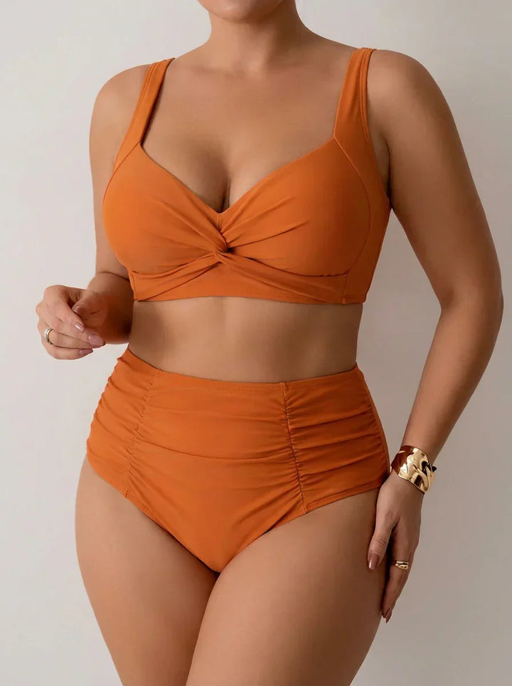 Ingrid | Bandeau Bikini met Geverfd Stof