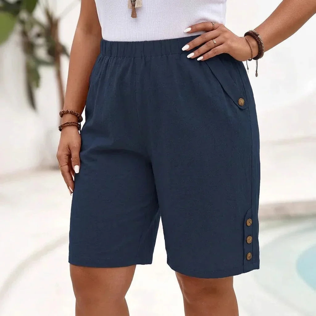 Freya | Katoenen Linnen Shorts