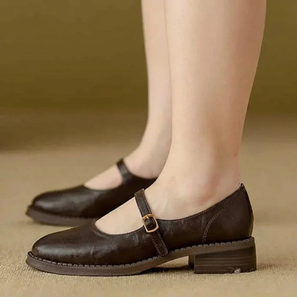 Ondine | Klassieke Comfort Mary Janes Gemaakt van Leer