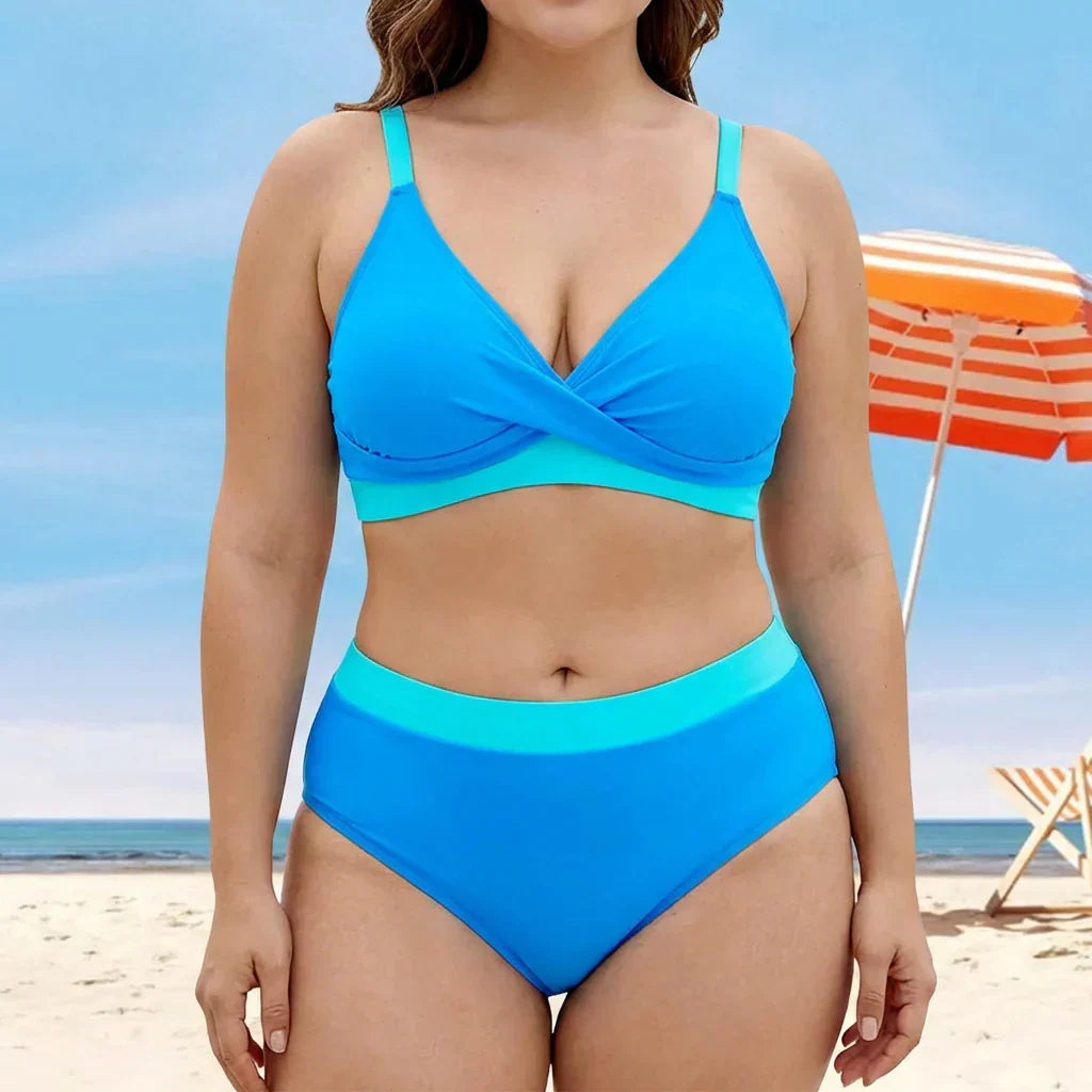 Wilhelmina | Je buikvormende bikini set met een stijlvolle V-hals