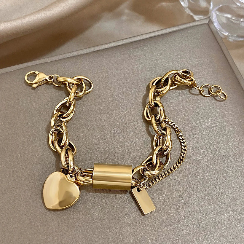 Eleni Chunky Armband | Goud