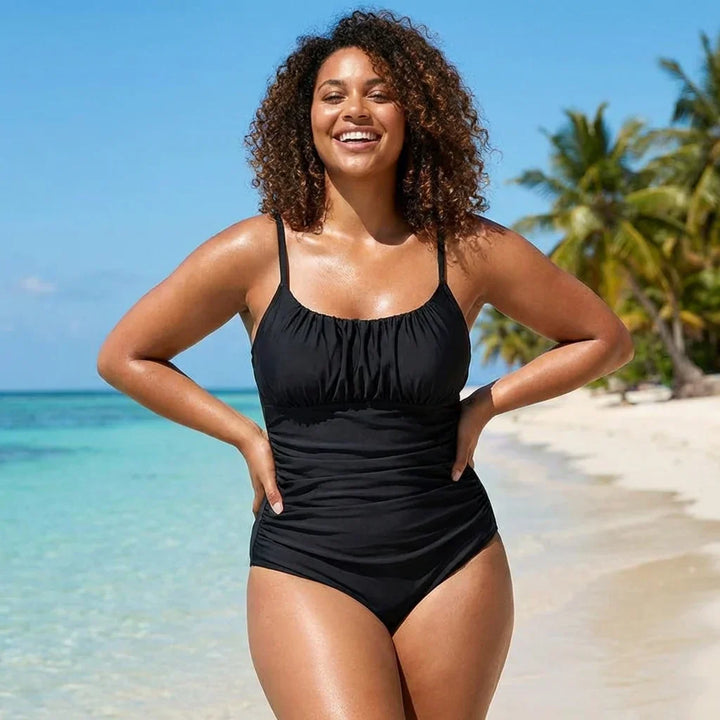 Etta | Jouw elegante monokini met buikcontrole in zwart
