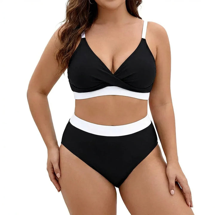 Wilhelmina | Je buikvormende bikini set met een stijlvolle V-hals
