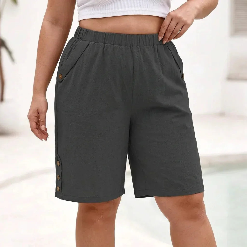 Freya | Katoenen Linnen Shorts