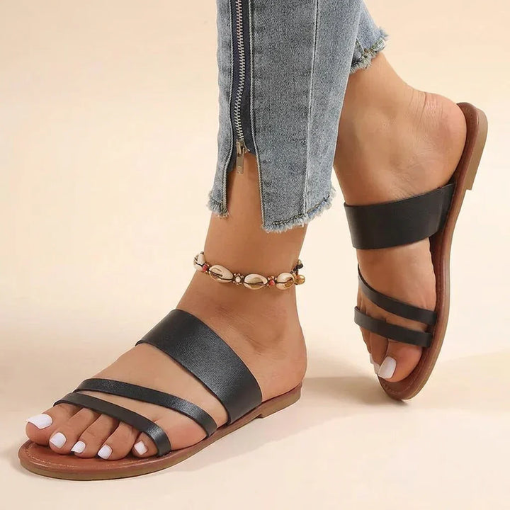Zora | Platte Sandalen