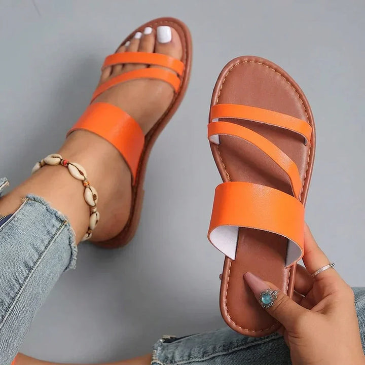 Zora | Platte Sandalen
