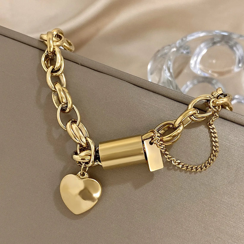 Eleni Chunky Armband | Goud