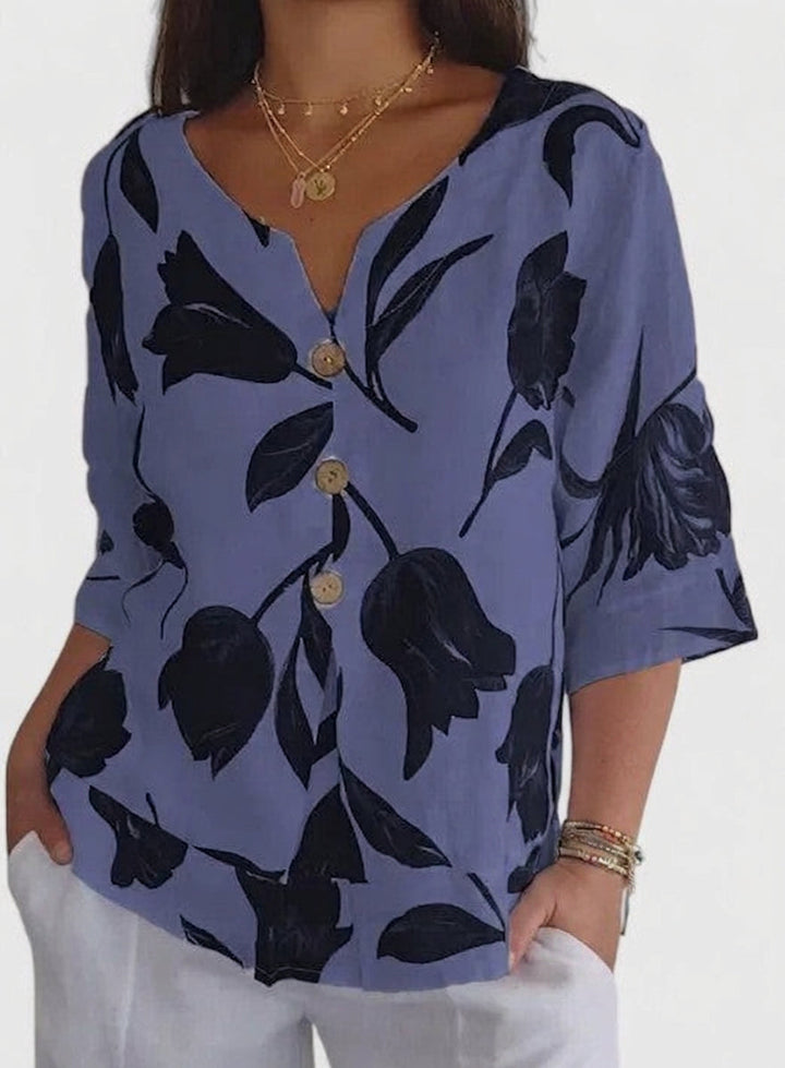 Junia | Elegante Bloemenprint Blouse