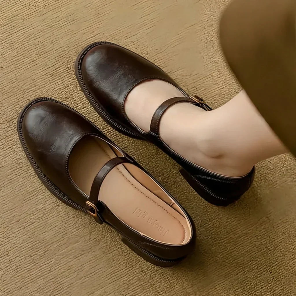 Ondine | Klassieke Comfort Mary Janes Gemaakt van Leer