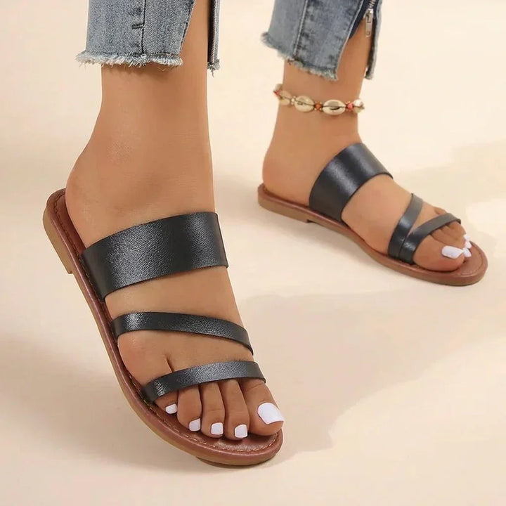 Zora | Platte Sandalen