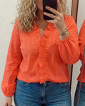 Magnolia | Vrouwelijke Blouse met Speelse Ruffles