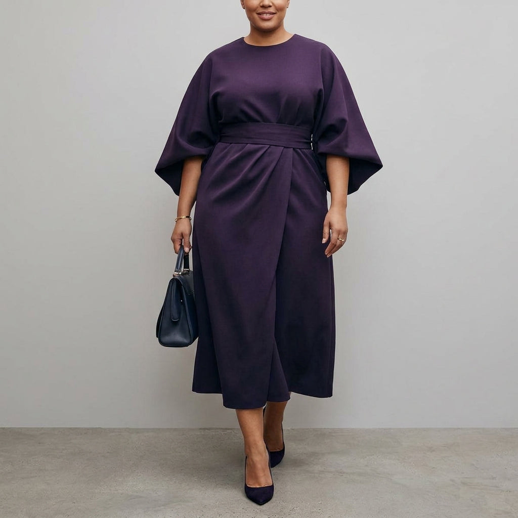 Zora | Maxi-jurk met vleermuismouwen