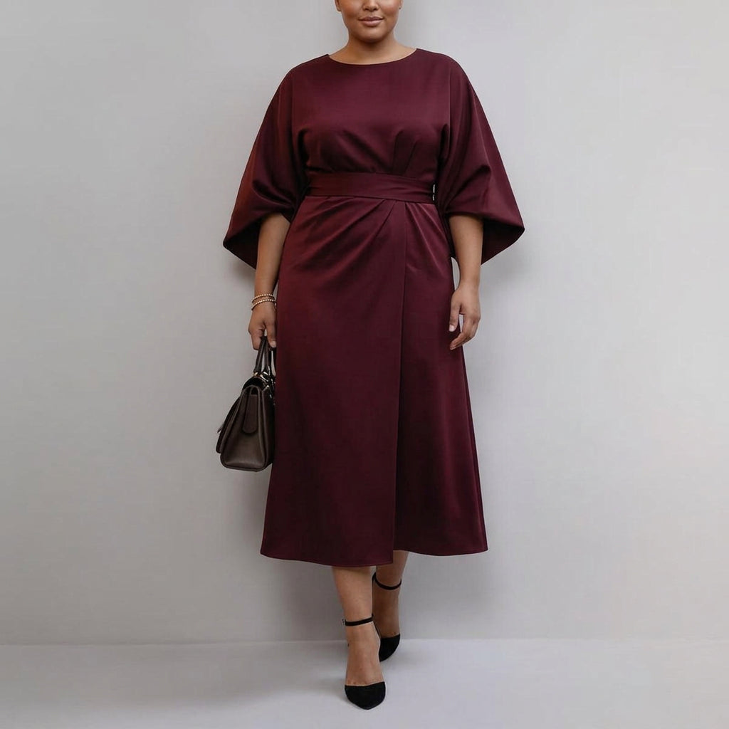 Zora | Maxi-jurk met vleermuismouwen