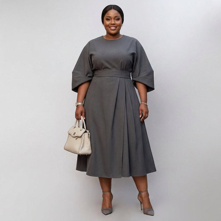 Zora | Maxi-jurk met vleermuismouwen