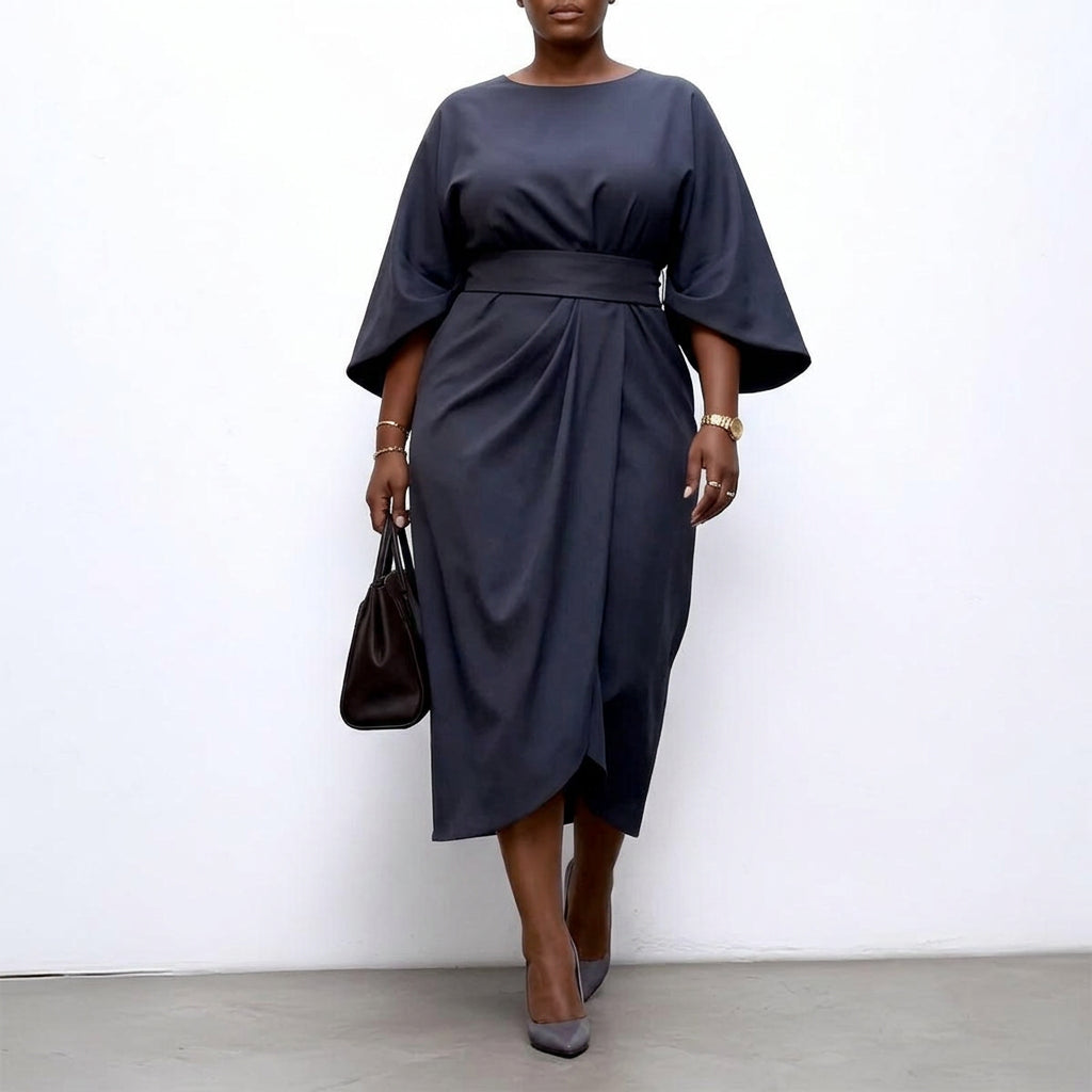 Zora | Maxi-jurk met vleermuismouwen