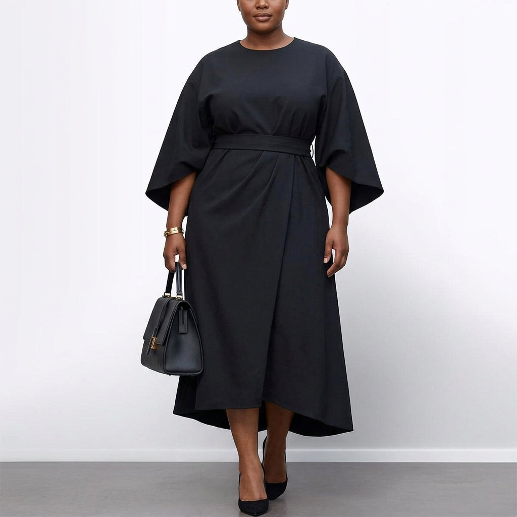 Zora | Maxi-jurk met vleermuismouwen