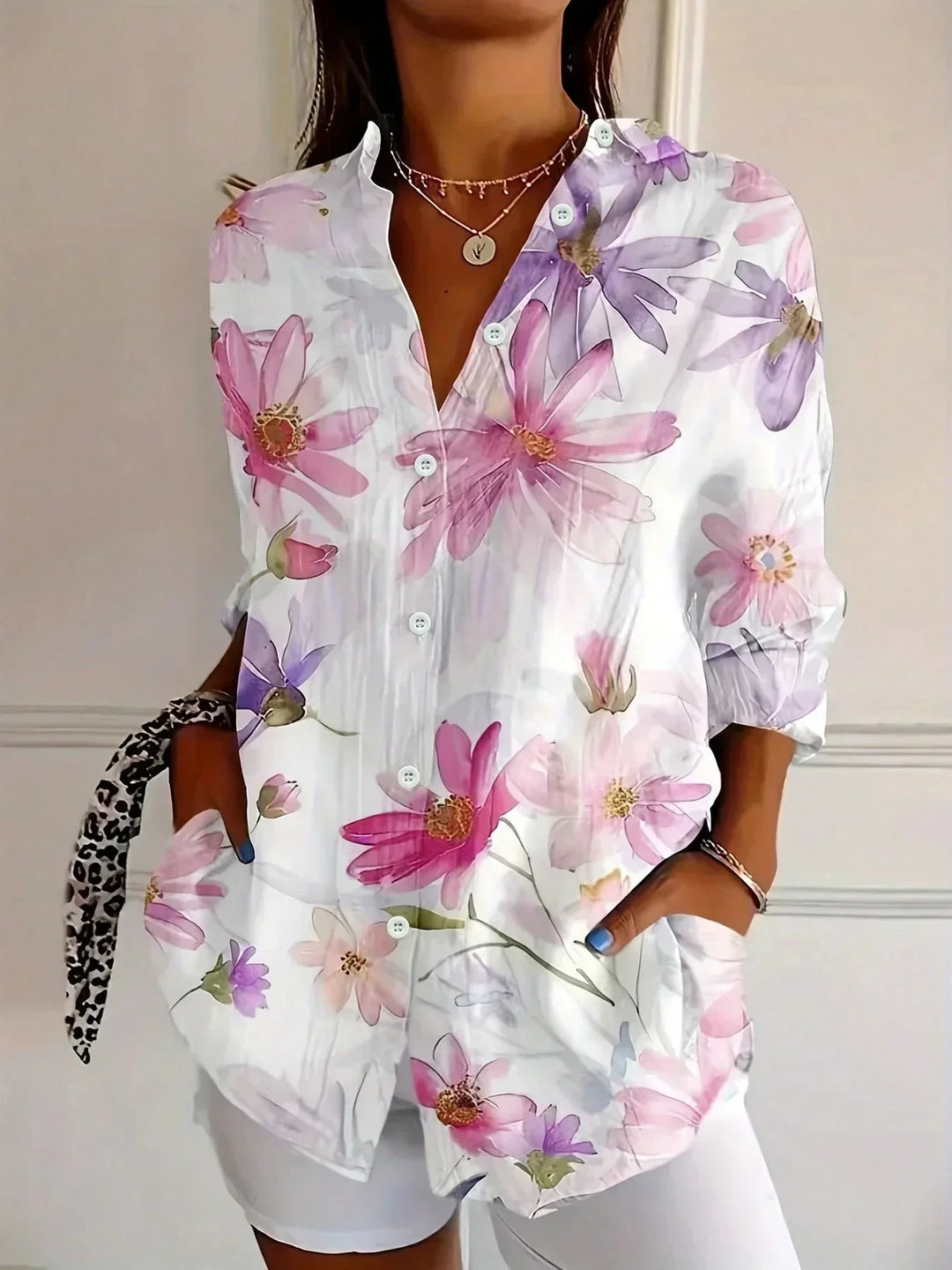 Selma | Kleurrijke Blouse met Speelse Print