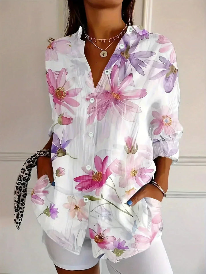 Selma | Kleurrijke Blouse met Speelse Print