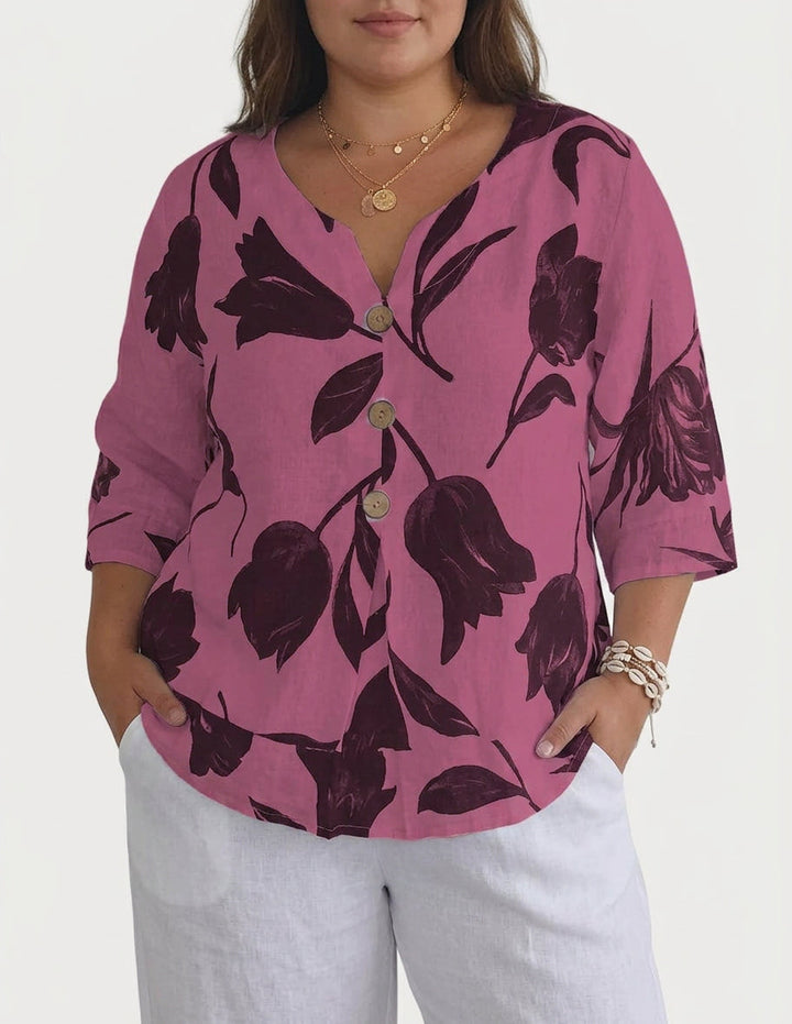 Junia | Elegante Bloemenprint Blouse