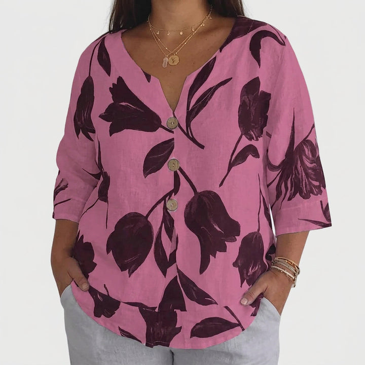 Junia | Elegante Bloemenprint Blouse