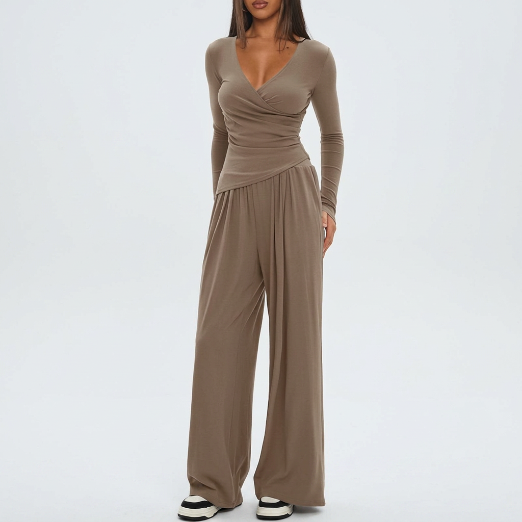 Selma | Luxe Kust Wrap Jumpsuit
