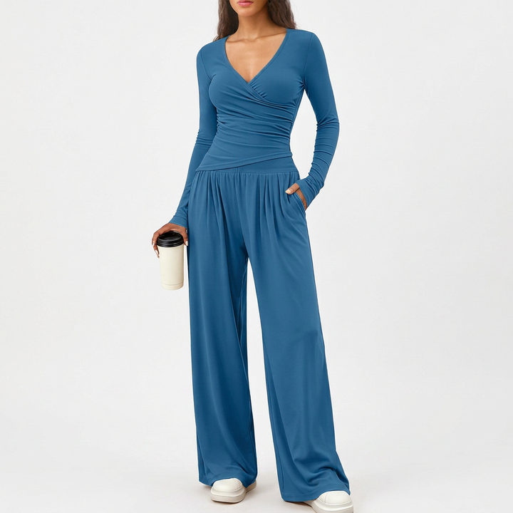 Selma | Luxe Kust Wrap Jumpsuit