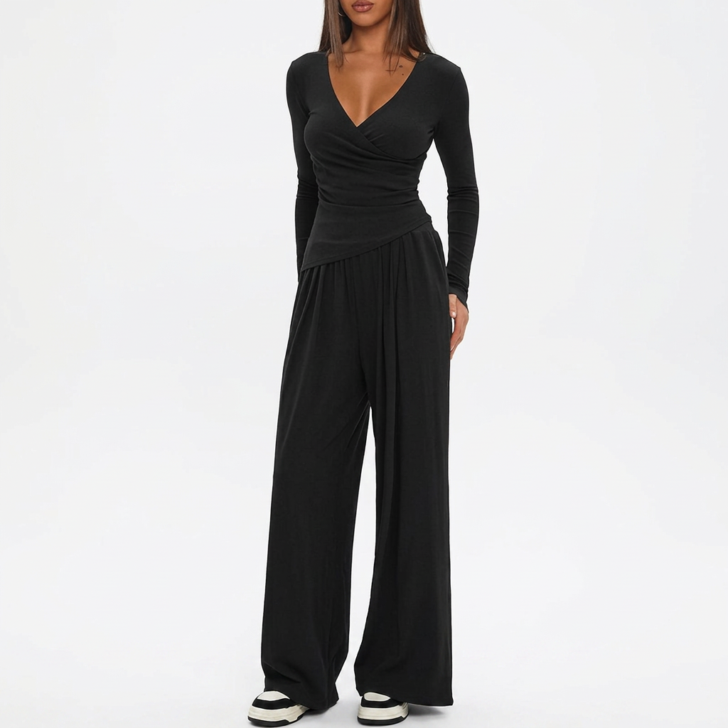 Selma | Luxe Kust Wrap Jumpsuit