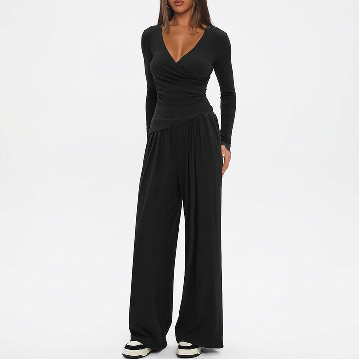 Selma | Luxe Kust Wrap Jumpsuit