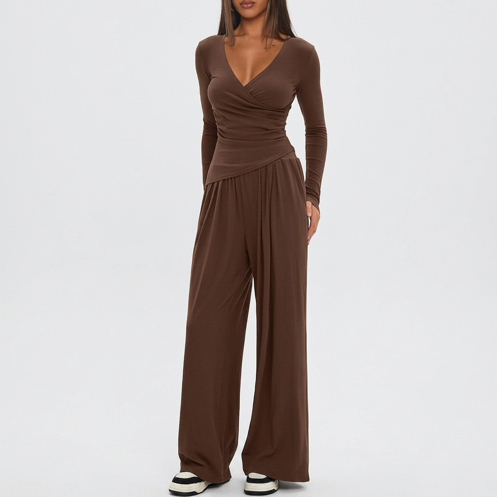 Selma | Luxe Kust Wrap Jumpsuit