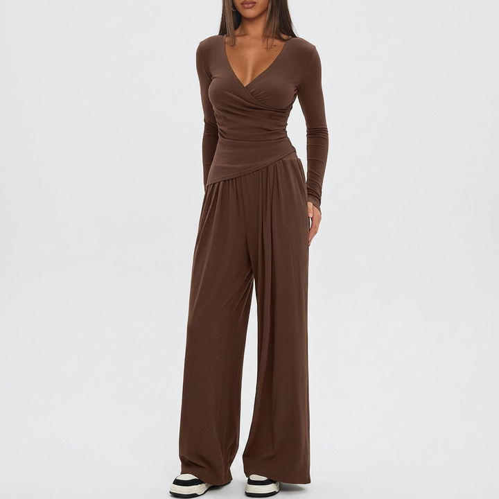 Selma | Luxe Kust Wrap Jumpsuit