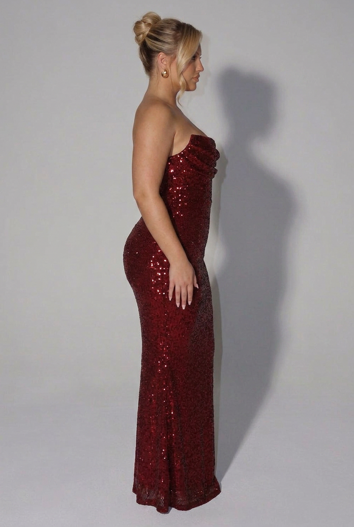 Serena Pailletten Maxi Jurk