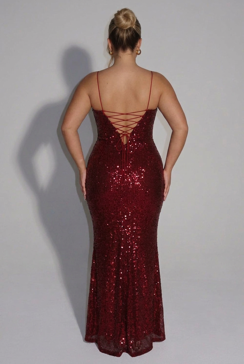 Serena Pailletten Maxi Jurk