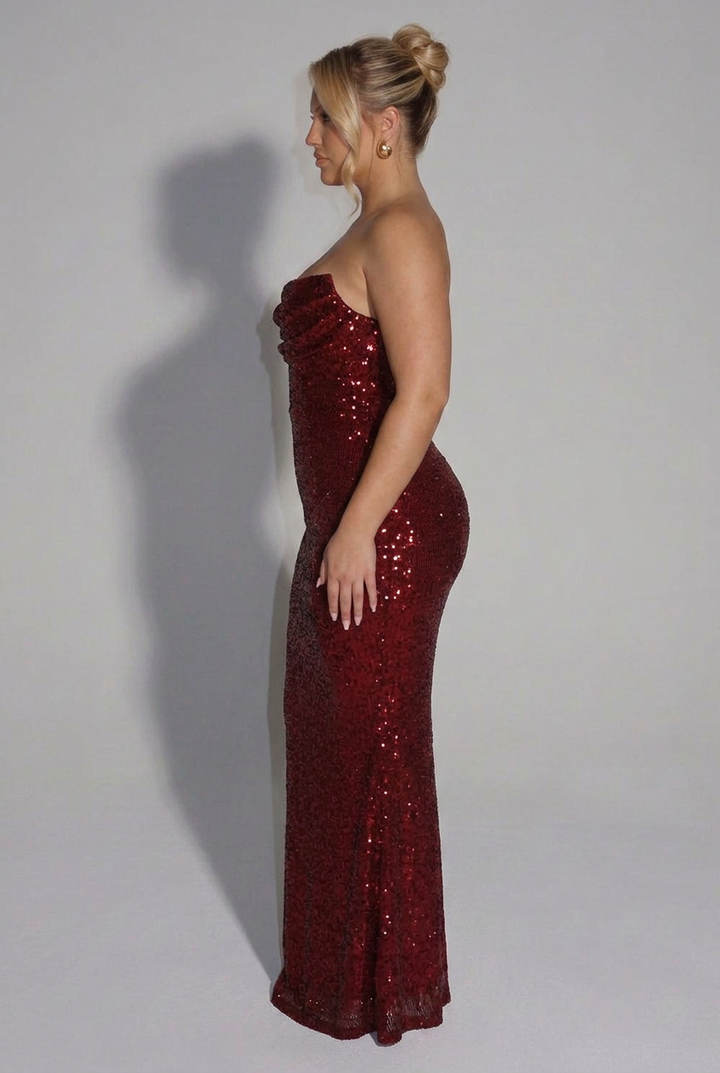 Serena Pailletten Maxi Jurk