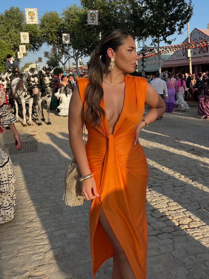 Giselle | Elegante Plissé Jurk