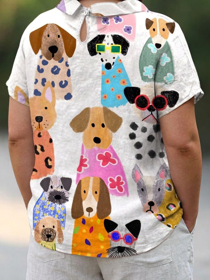 Loredana | Hondenprint T-shirt