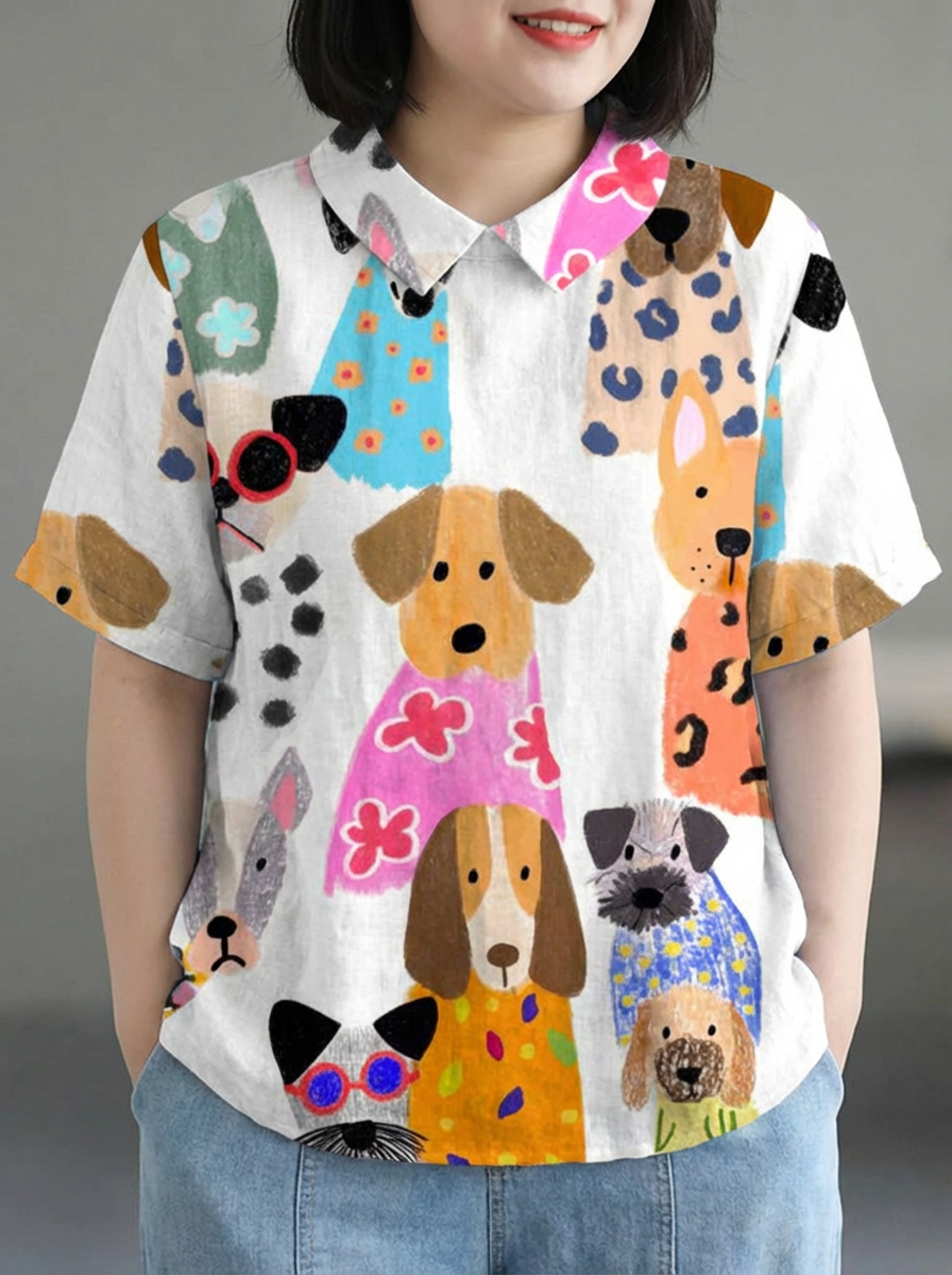 Loredana | Hondenprint T-shirt