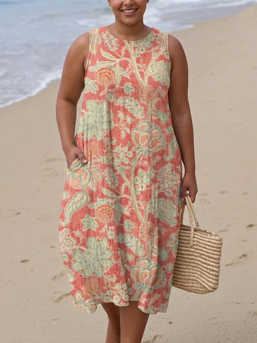 Dovie Bloemen Midi Jurk