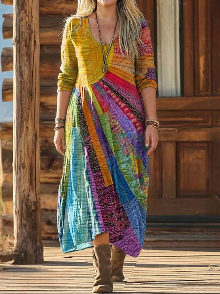 Bohemian Zonne Ontwerp Jurk