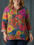 SIGNY - T-shirt met Plantenkunst
